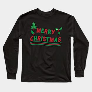 Christmas Typography Long Sleeve T-Shirt